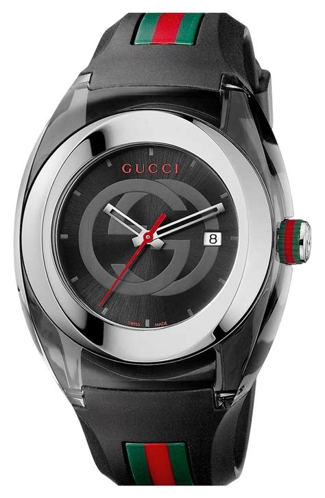 gucci watch women rubber strap.